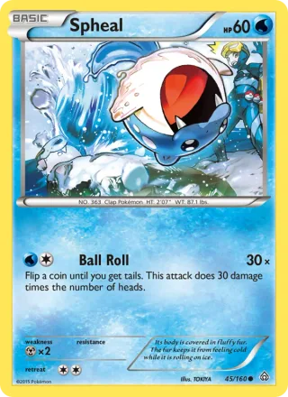 Spheal #45 · Primal Clash Pokémon card