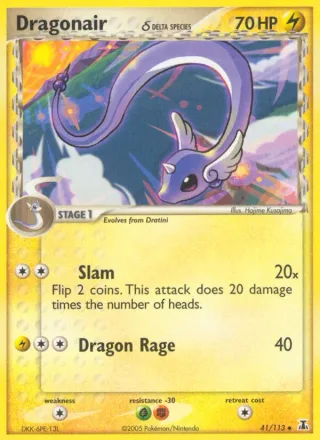 Dragonair δ #41 · Delta Species Pokémon card
