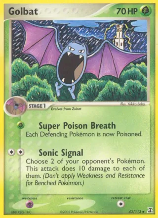 Golbat #43 · Delta Species Pokémon card