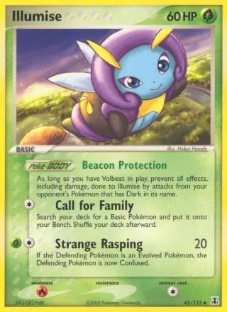 Illumise #45 · Delta Species Pokémon card