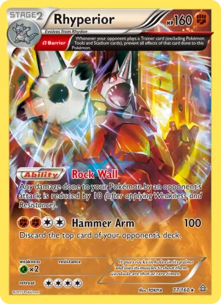 Rhyperior #77 · Primal Clash Pokémon card