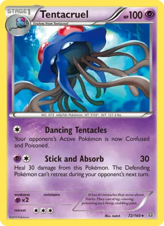 Tentacruel #72 · Primal Clash Pokémon card