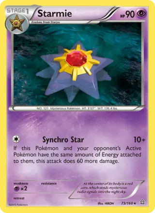Starmie #73 · Primal Clash Pokémon card
