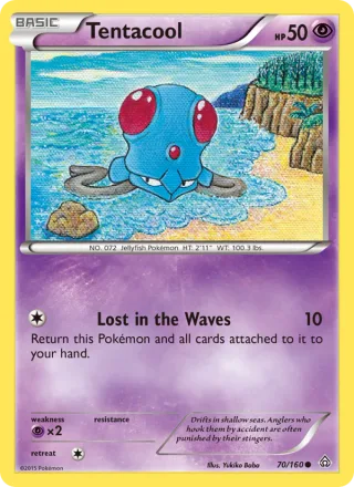 Tentacool #70 · Primal Clash Pokémon card