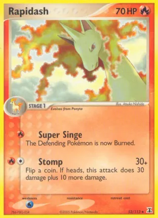 Rapidash #52 · Delta Species Pokémon card