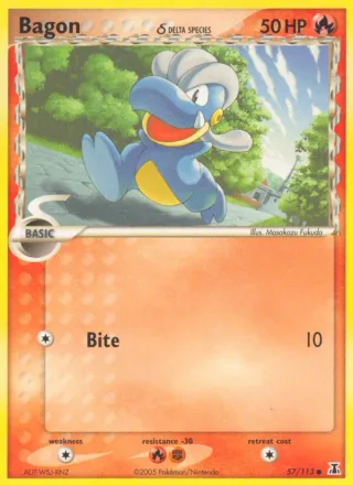Bagon δ #57 · Delta Species Pokémon card