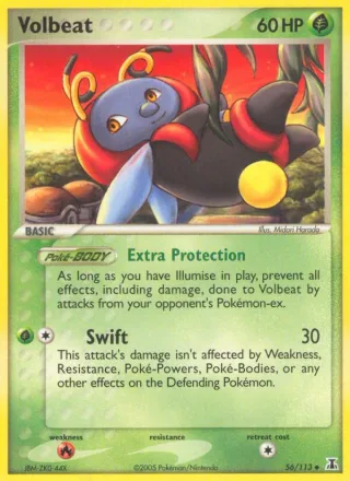 Volbeat #56 · Delta Species Pokémon card