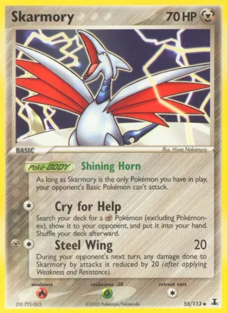 Skarmory #55 · Delta Species Pokémon card