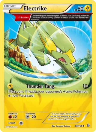 Electrike #60 · Primal Clash Pokémon card