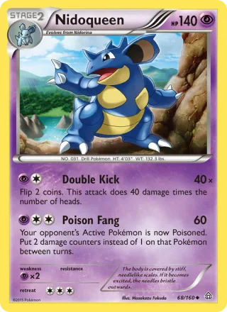 Nidoqueen #68 · Primal Clash Pokémon card