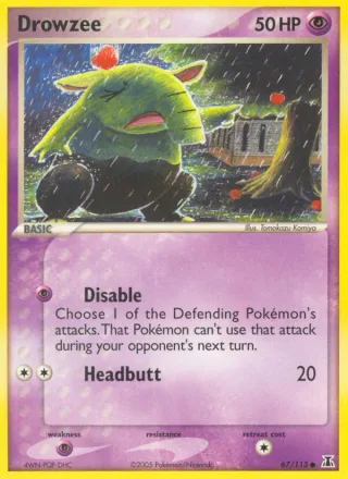 Drowzee #67 · Delta Species Pokémon card