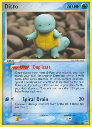 Ditto #64 · Delta Species Pokémon card