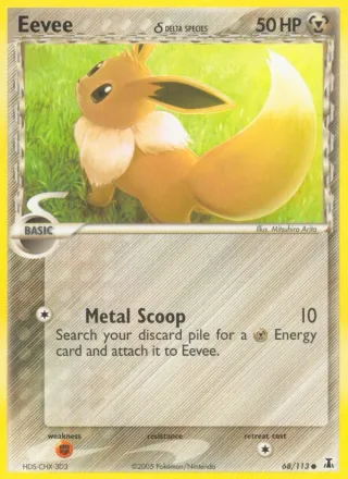 Eevee δ #68 · Delta Species Pokémon card