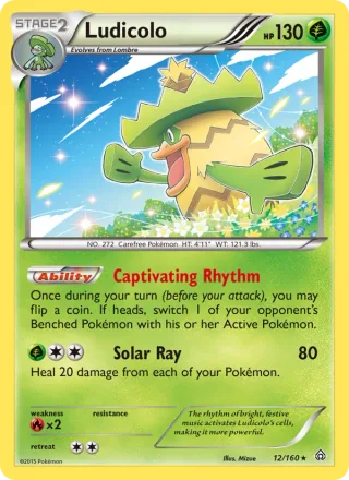 Ludicolo #12 · Primal Clash Pokémon card