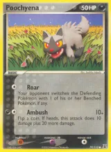 Poochyena · Delta Species Pokémon card