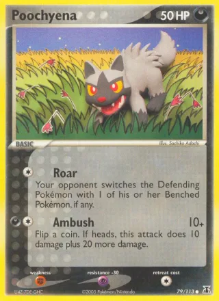 Poochyena #79 · Delta Species Pokémon card