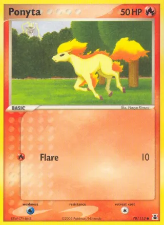 Ponyta #78 · Delta Species Pokémon card