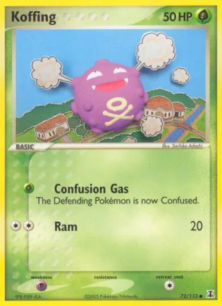 Koffing #72 · Delta Species Pokémon card