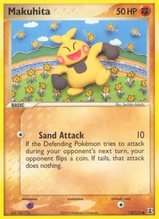 Makuhita #75 · Delta Species Pokémon card