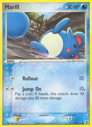 Marill #76 · Delta Species Pokémon card