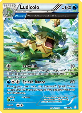 Ludicolo #37 · Primal Clash Pokémon card