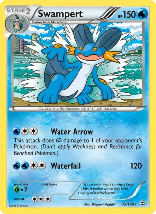 Swampert #35 · Primal Clash Pokémon card