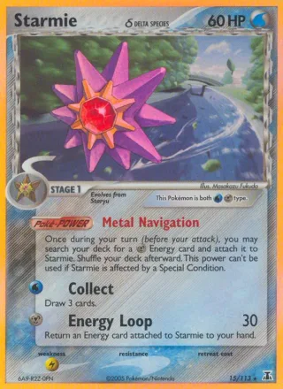 Starmie δ #15 · Delta Species Pokémon card