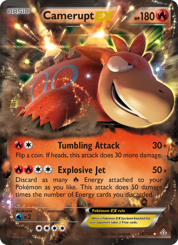 Camerupt EX full card art