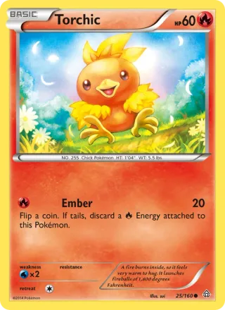 Torchic #25 · Primal Clash Pokémon card