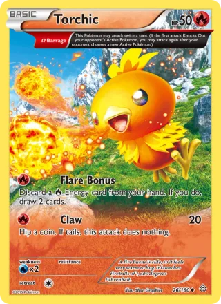 Torchic #26 · Primal Clash Pokémon card