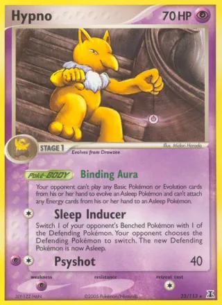 Hypno #23 · Delta Species Pokémon card