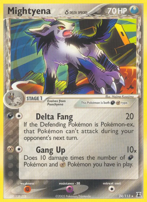 Mightyena δ full card art