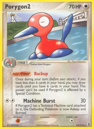 Porygon2 #25 · Delta Species Pokémon card