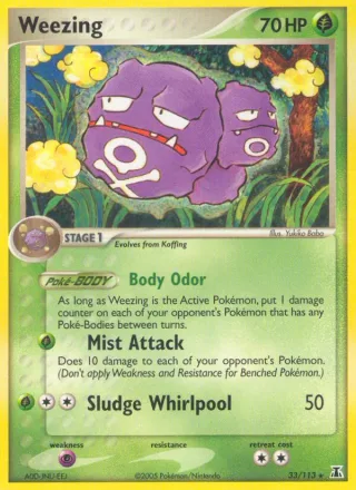 Weezing #33 · Delta Species Pokémon card