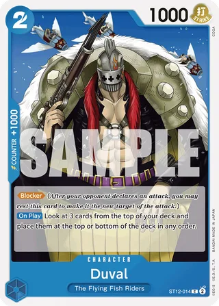 Duval (Jolly Roger Foil) #ST12-014-jolly-roger-foil · Premium Booster -The Best- One Piece card