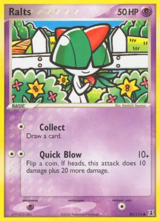Ralts #81 · Delta Species Pokémon card