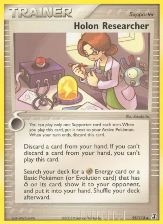 Holon Researcher #95 · Delta Species Pokémon card
