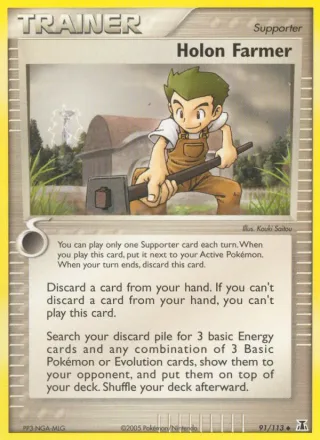 Holon Farmer #91 · Delta Species Pokémon card