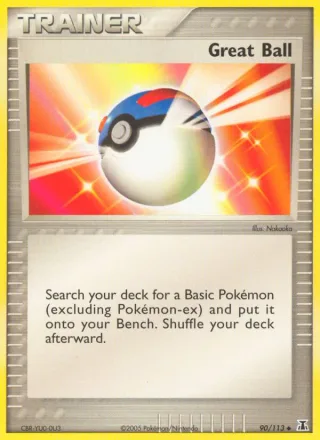 Great Ball #90 · Delta Species Pokémon card