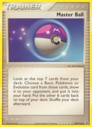 Master Ball #99 · Delta Species Pokémon card
