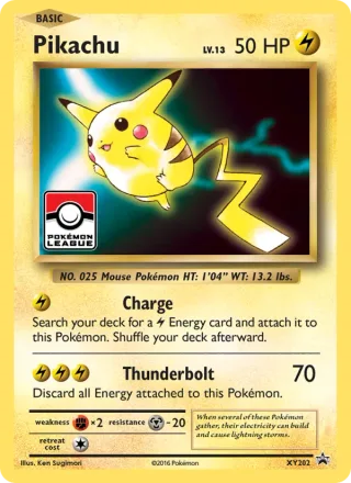 Pikachu #XY202 · XY Black Star Promos Pokémon card