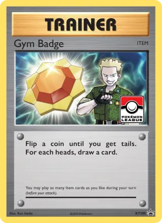 Gym Badge #XY205 · XY Black Star Promos Pokémon card