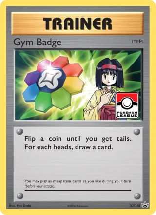 Gym Badge #XY206 · XY Black Star Promos Pokémon card