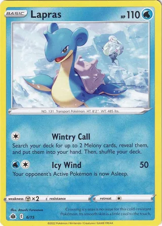 Lapras #6 · McDonald's Collection 2022 Pokémon card