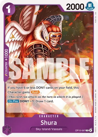 Shura #OP15-067 · Adventure on Kami's Island One Piece card