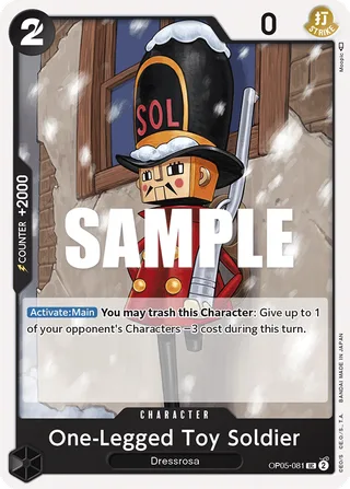 One-Legged Toy Soldier #OP05-081 · Awakening of the New Era: 1st Anniversary Tournament Cards One Piece card