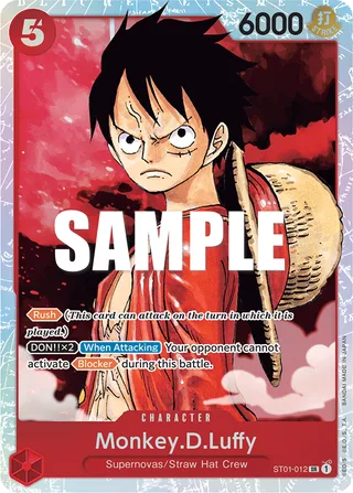 Monkey.D.Luffy #ST01-012 · ST-01: Starter Deck 1 Straw Hat Crew One Piece card