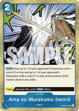 Ama no Murakumo Sword (Textured Foil) #OP06-056-textured-foil · Premium Booster -The Best- One Piece card