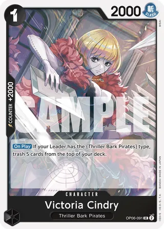 Victoria Cindry (Jolly Roger Foil) #OP06-091-jolly-roger-foil · Premium Booster -The Best- One Piece card