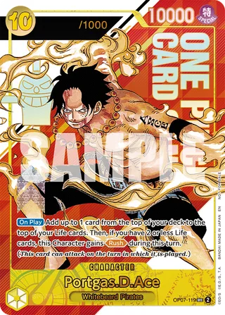 Portgas.D.Ace (Serial Numbered) #OP07-119-serial-numbered · One Piece Promotion Cards One Piece card